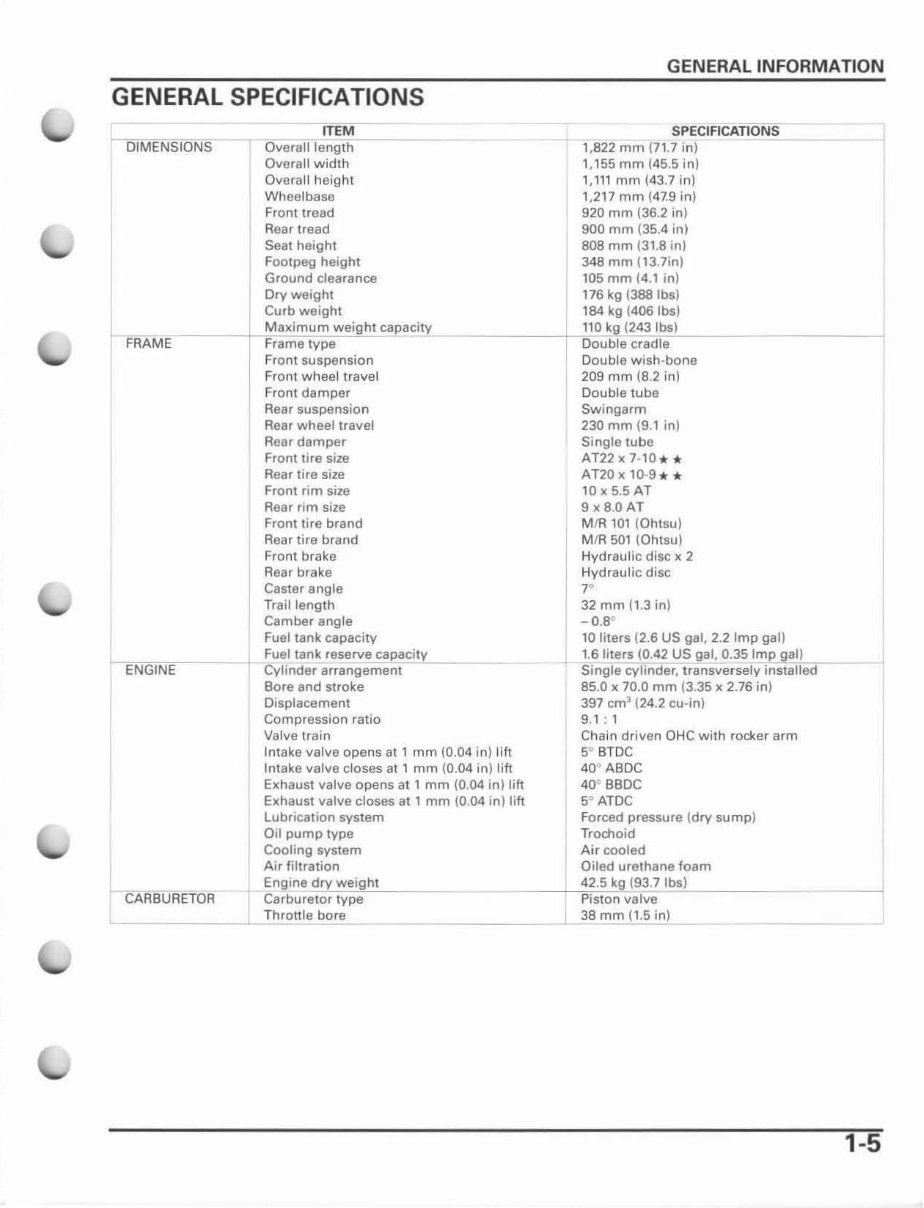 Honda Trx400 EX 2006 Service Repair Manual preview img 9