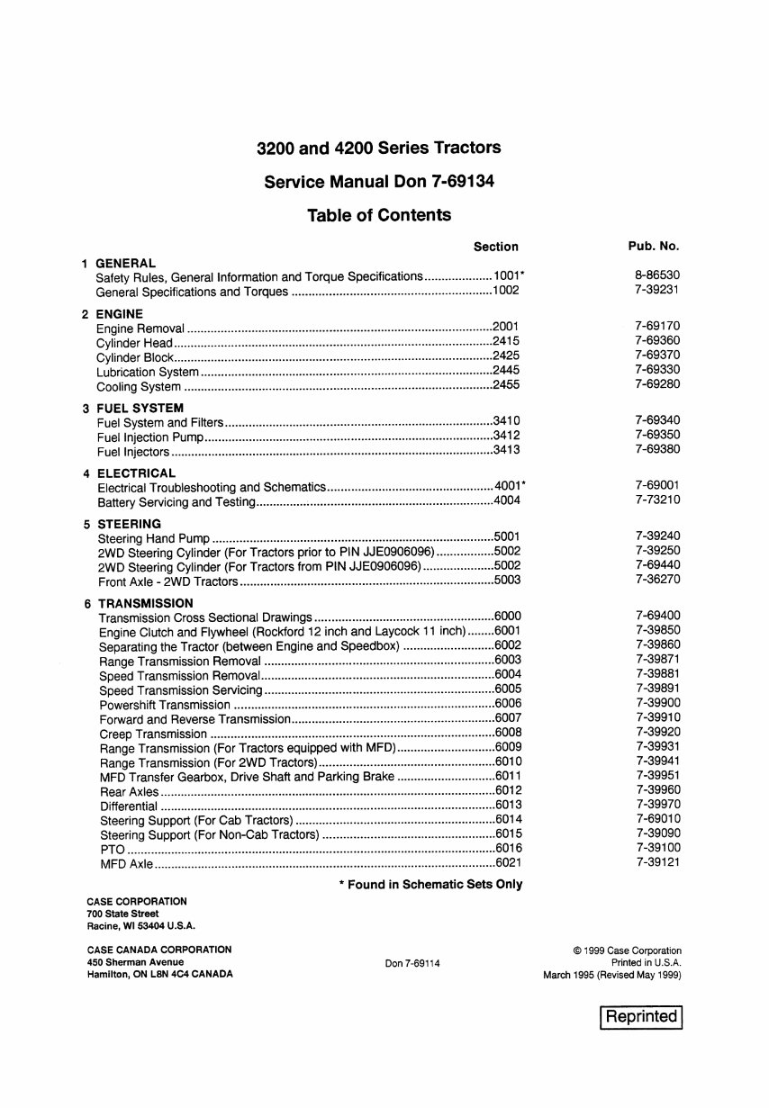 Case IH 4210/4220/4230/4240 Tractors OEM Service & Repair Manual preview img 1