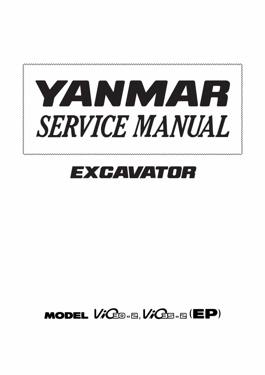 Yanmar VIO30-2 Crawler-backhoe Parts Catalogue preview img 1