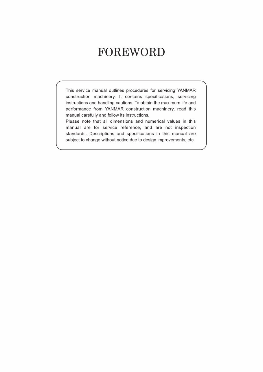 Yanmar VIO30-2 Crawler-backhoe Parts Catalogue preview img 3