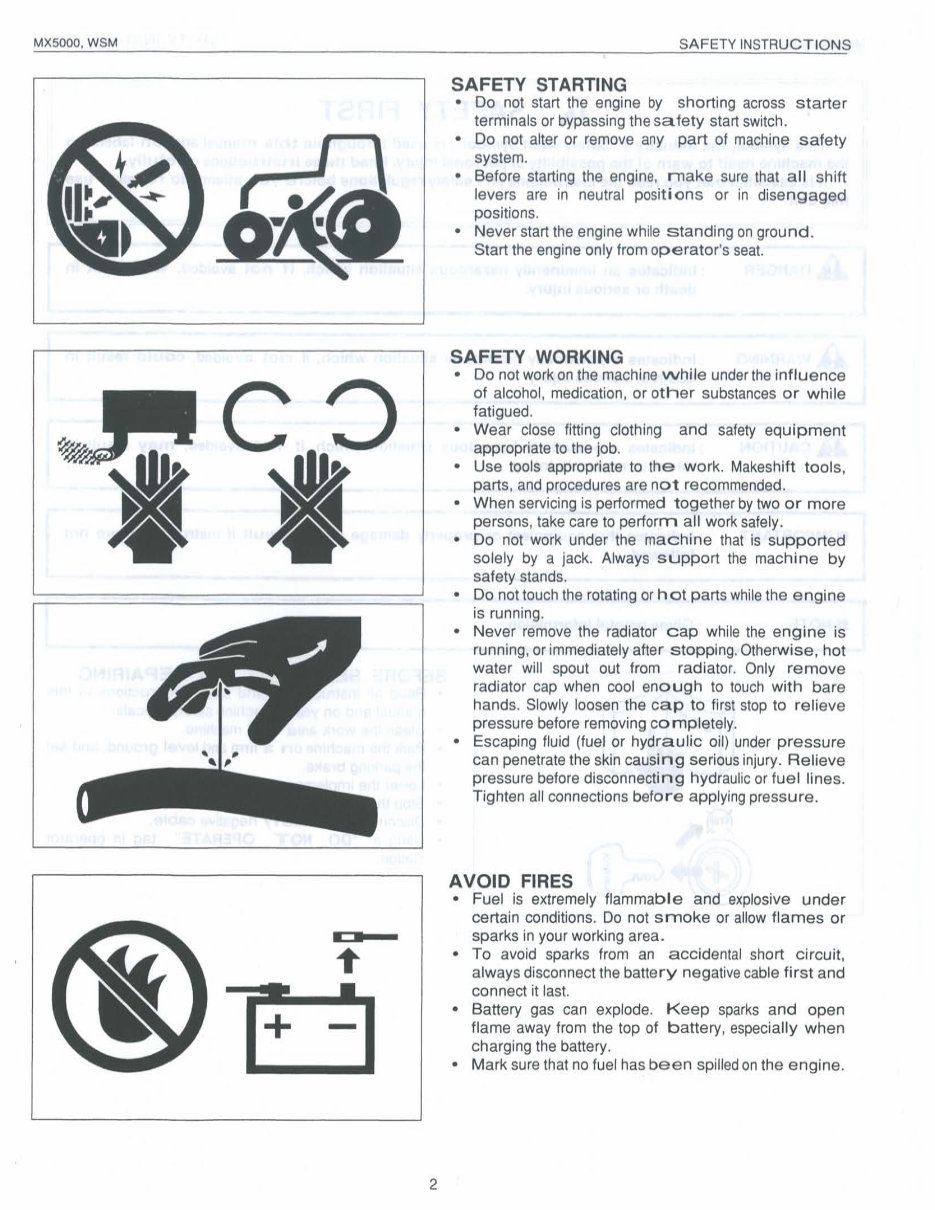 KUBOTA MX5000 Tractor Workshop Service Manual preview img 4