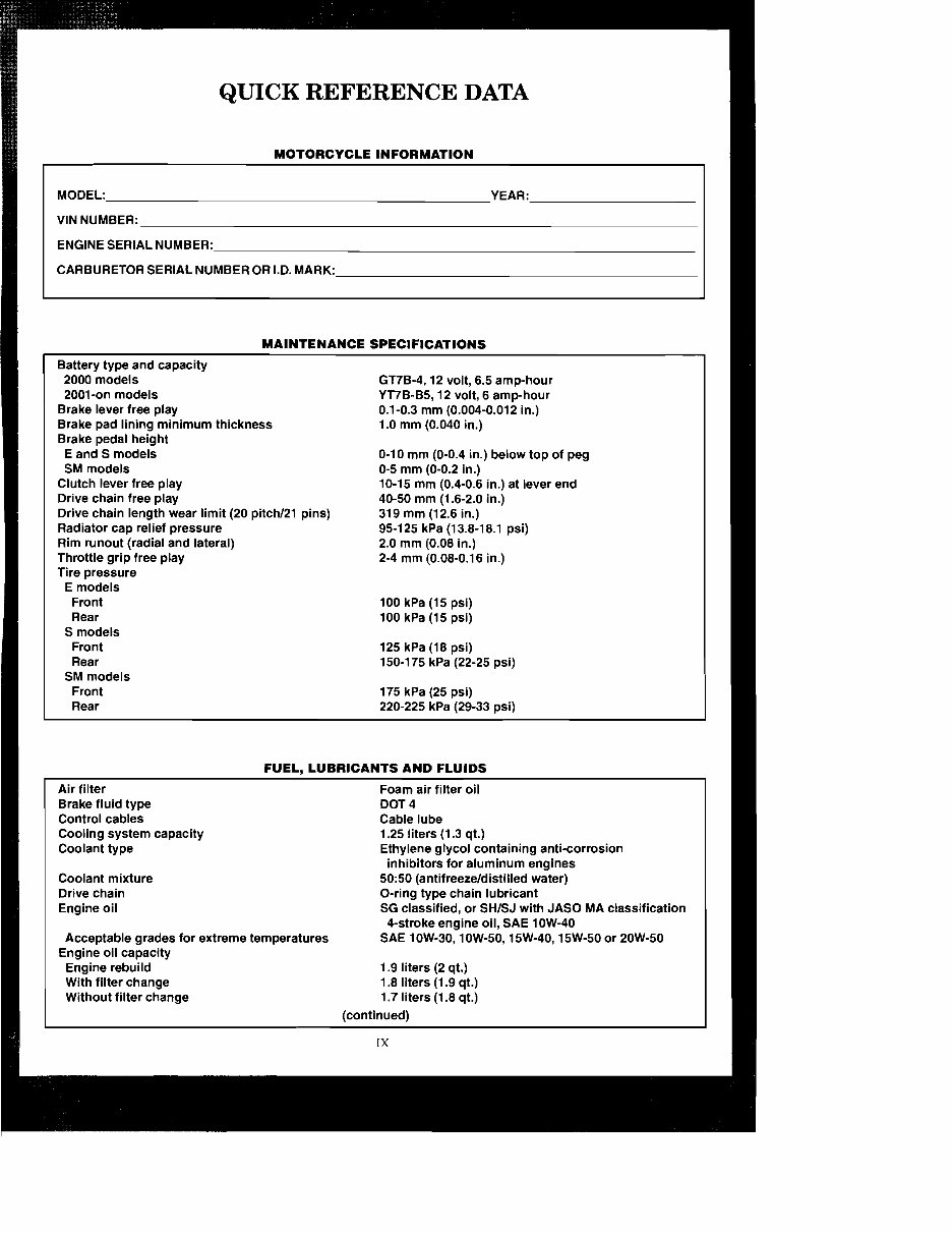 2000-2006 Suzuki DR-Z400 DR-Z400E DRZ400E Service & Repair Manual preview img 8