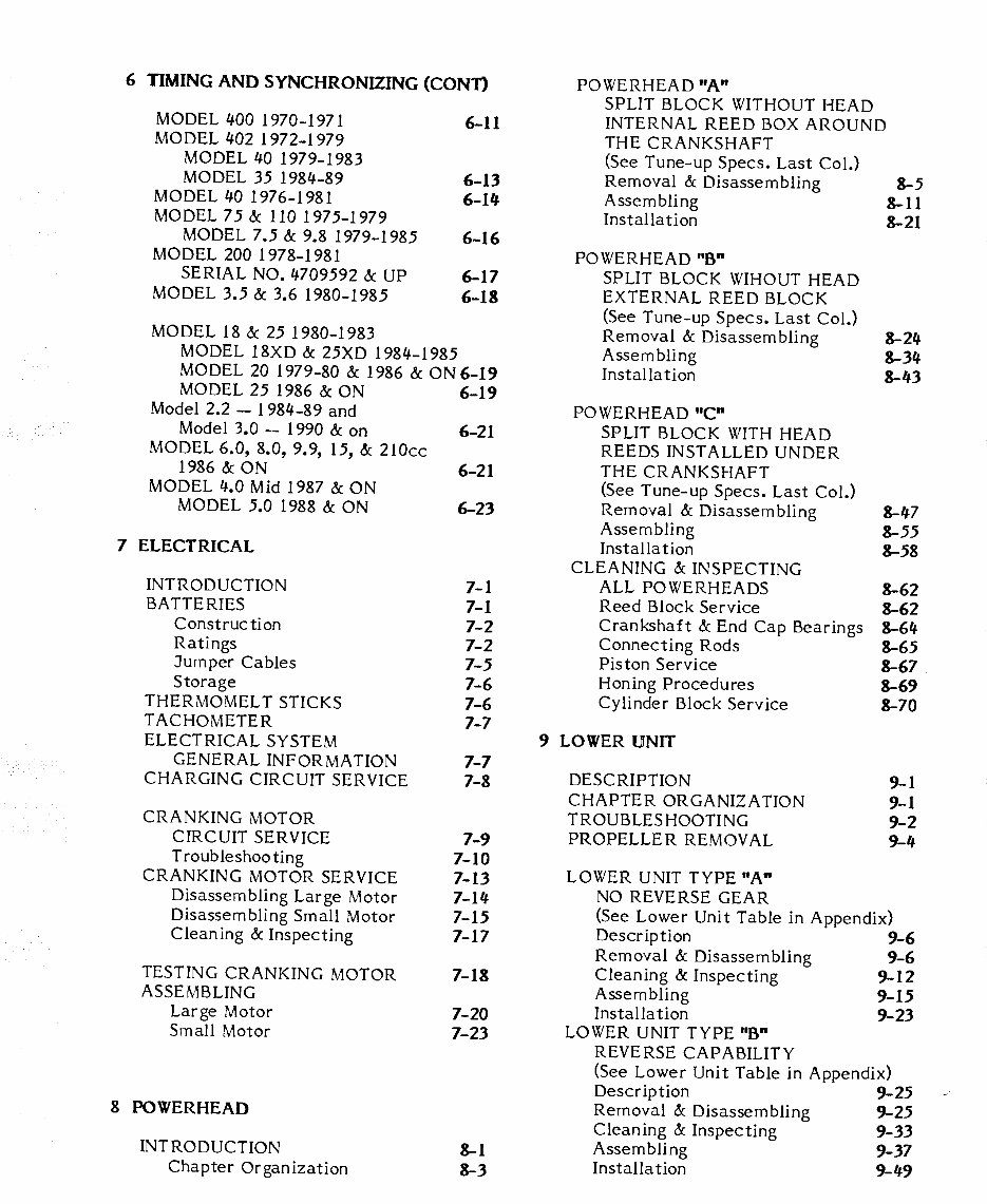1965-1991 Mercury Mariner 2-40HP 2-Stroke Outboard Repair preview img 3