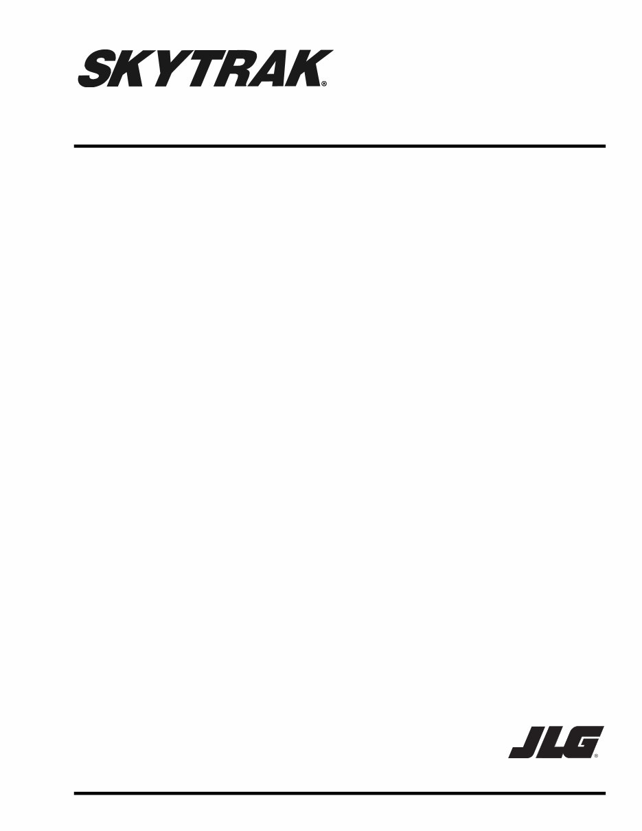 JLG SkyTrak 6036 / 6042 / 8042 / 10042 / 10054 Telehandlers OEM Service & Repair Manual preview img 1