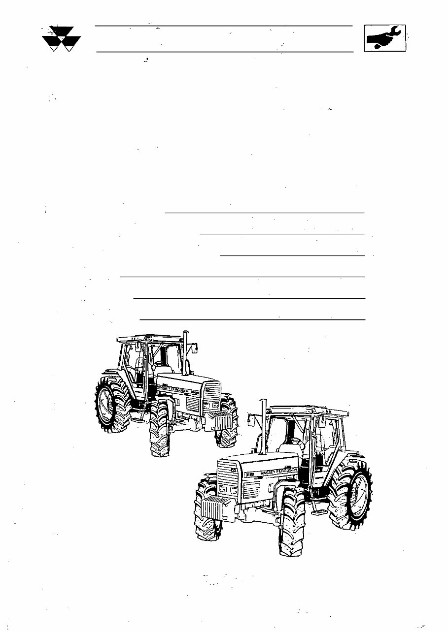 Massey Ferguson MF 3080 Factory Service & Work Shop Manual preview img 1