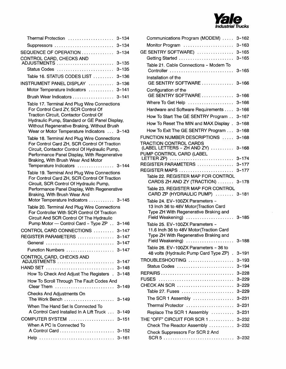Yale Forklift Truck A839 Series: ERC070HD, ERC080HD, ERC100HD, ERC120HD Workshop Manual preview img 8