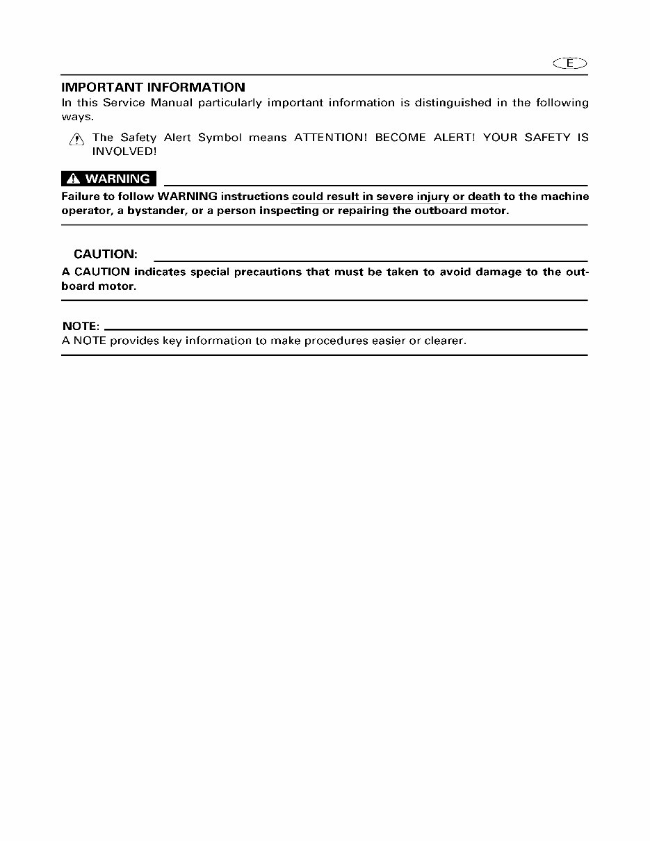 1999-2005 Yamaha F75 F80 F90 F100 4-Stroke Outboard Repair Manual preview img 6