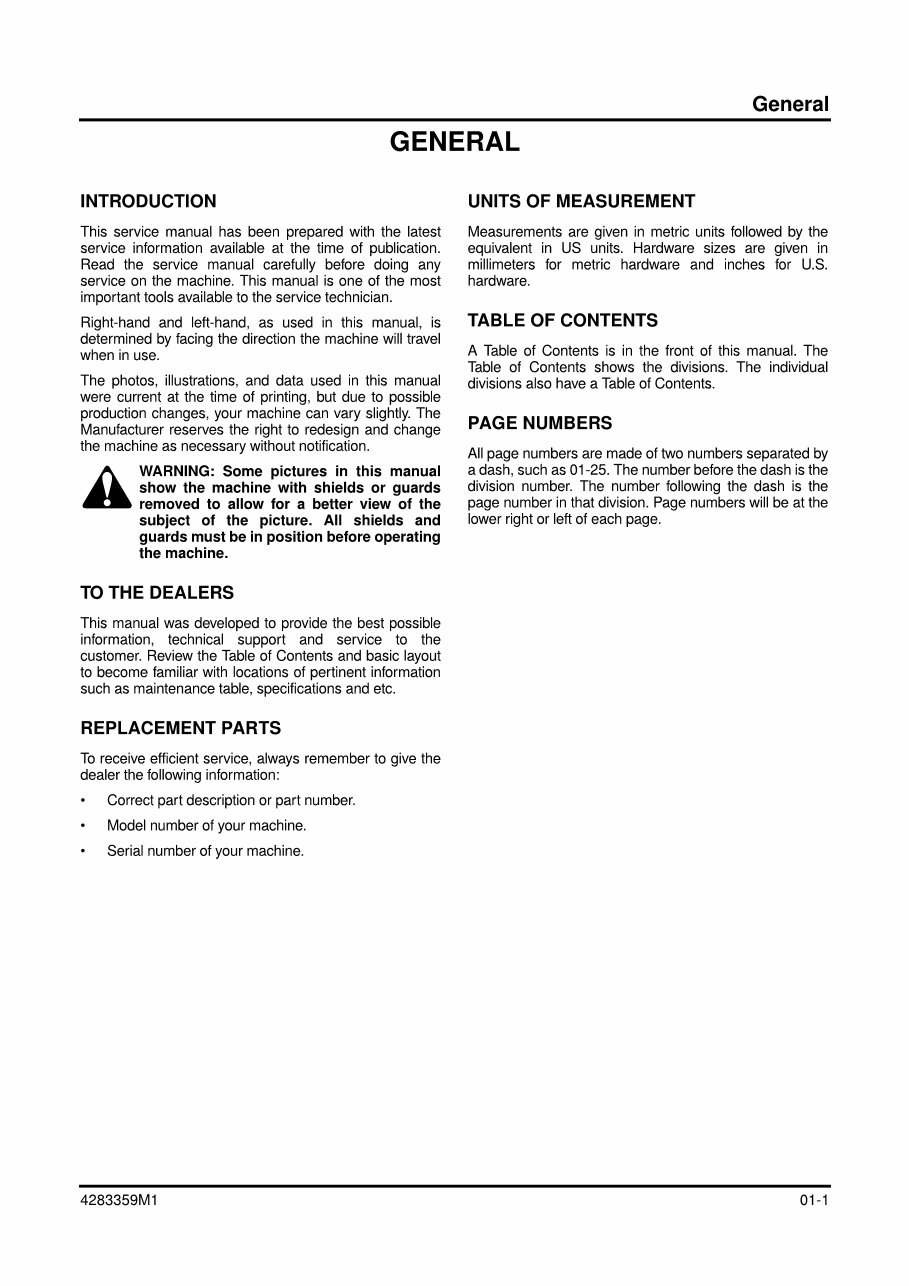 Massey Ferguson MF1533, MF1540 Tractors Service & Repair Manual preview img 4