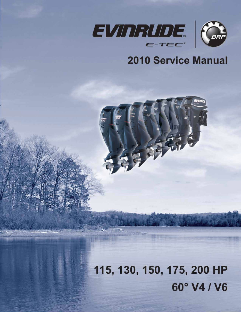 2010-2015 Johnson Evinrude 115hp 130hp 150hp 175hp 200HP V4 V6 E-Tec Outboard Service & Repair Manual preview img 1