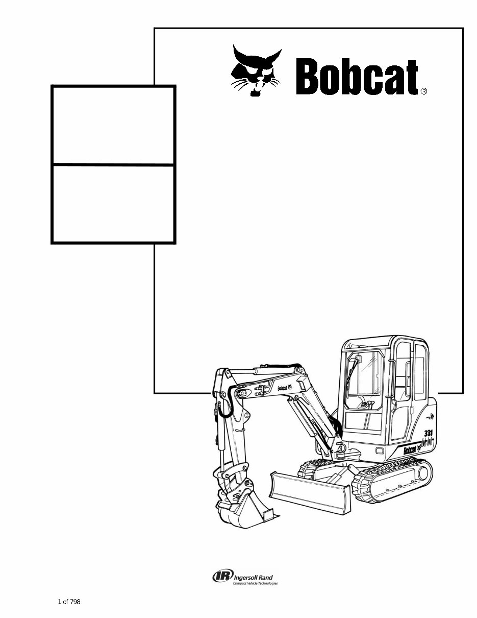 325, 328 Mini Excavator Service Repair Manual G Series preview img 1