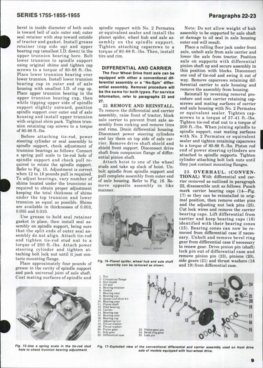 Oliver 1755, 1855, 1955 Tractor Service & Repair Manual preview img 8