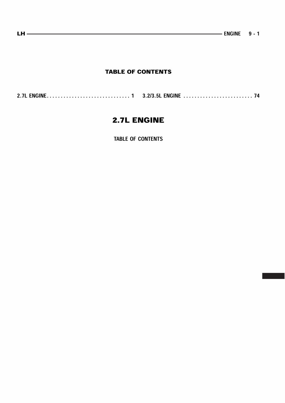 1998 CHRYSLER CONCORDE Service and Repair Manual preview img 1