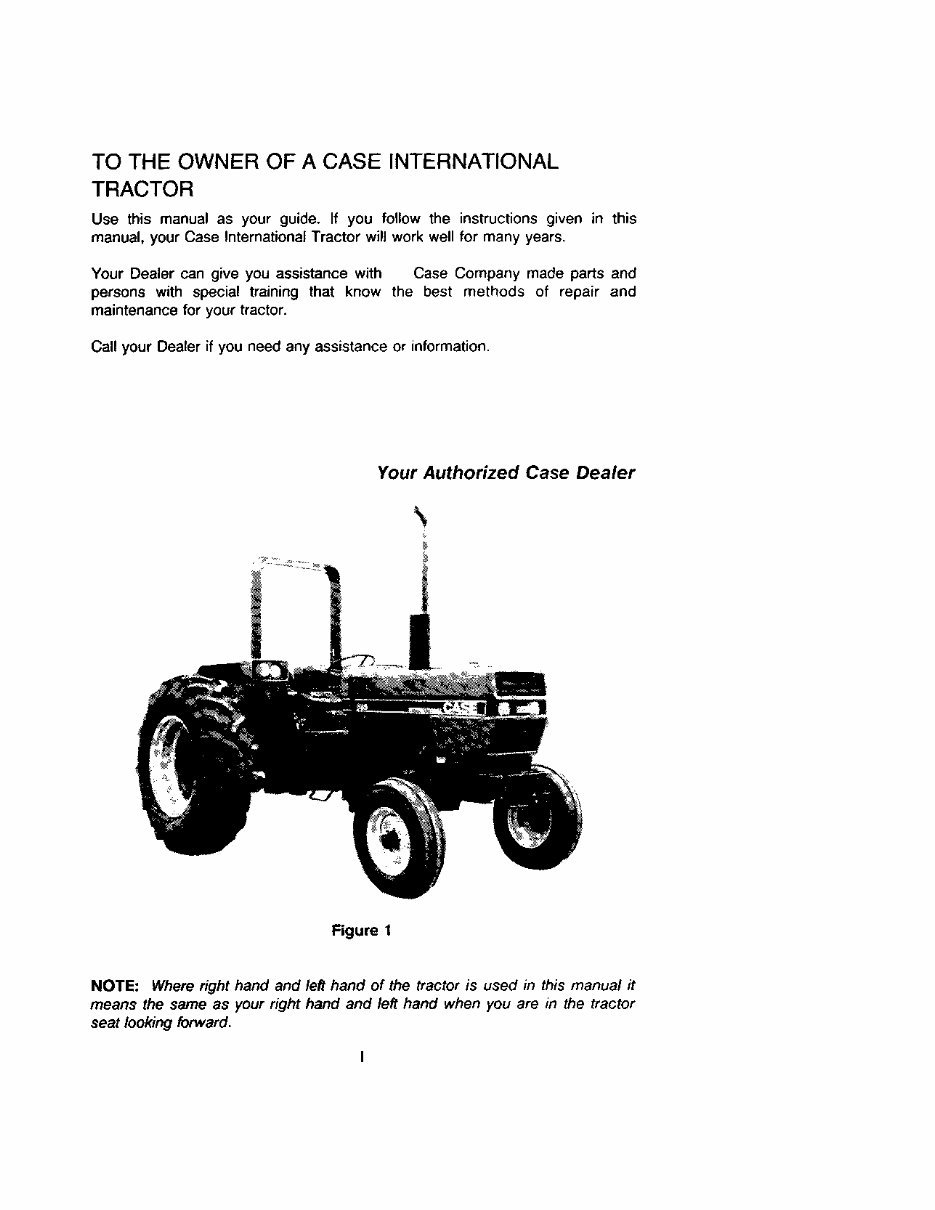 CASE IH 685 Tractor Operators Manual preview img 3