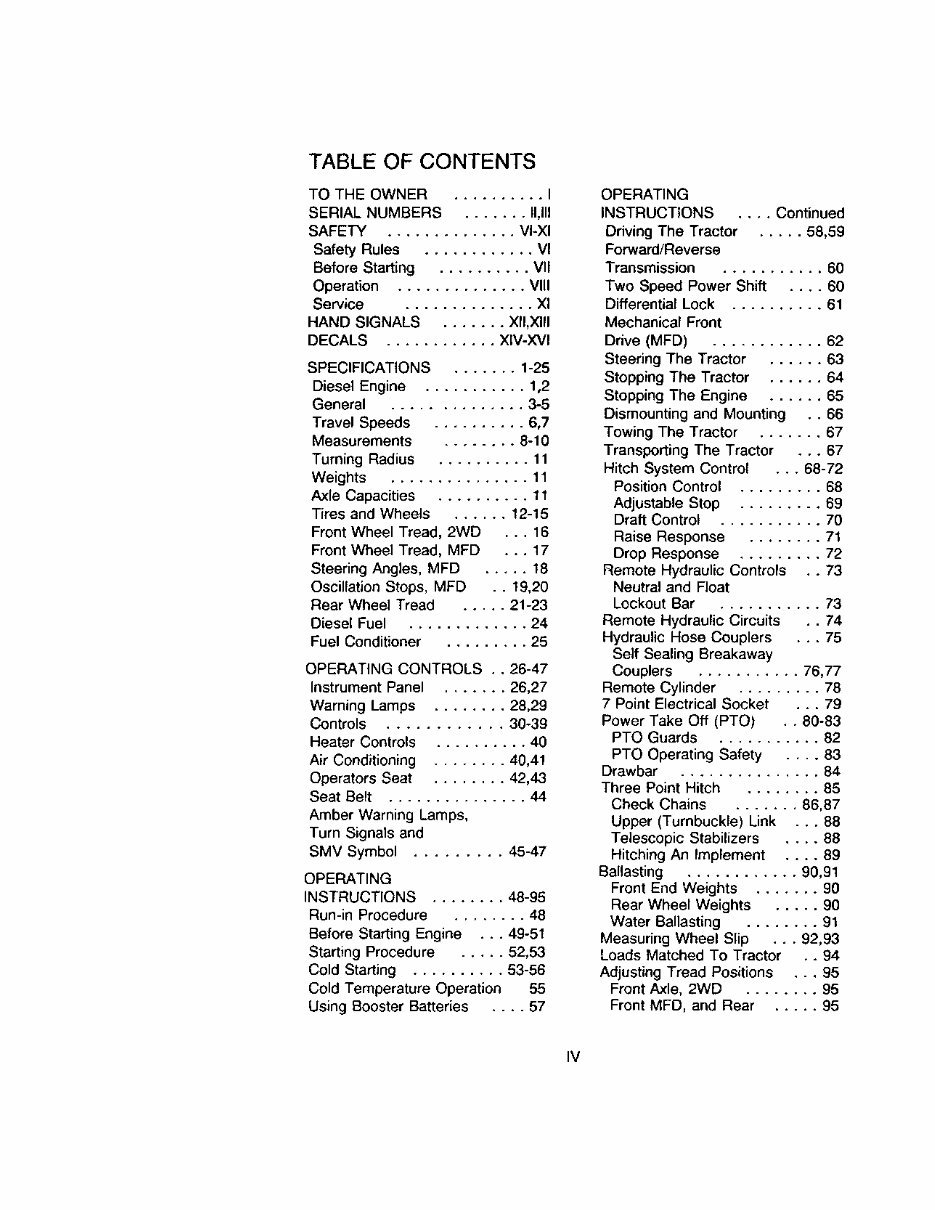 CASE IH 685 Tractor Operators Manual preview img 6