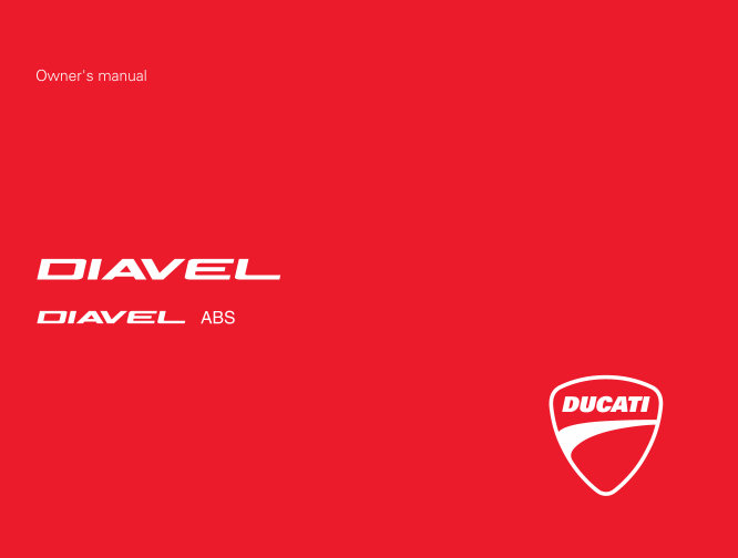 2012-2014 Ducati Diavel ABS / Diavel Carbon ABS Service & Repair Manual preview img 1