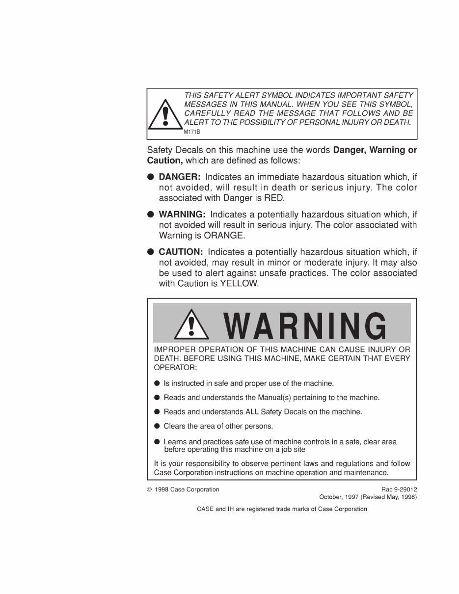 CASE IH 8930 8940 8950 Tractor Operators Manual preview img 2