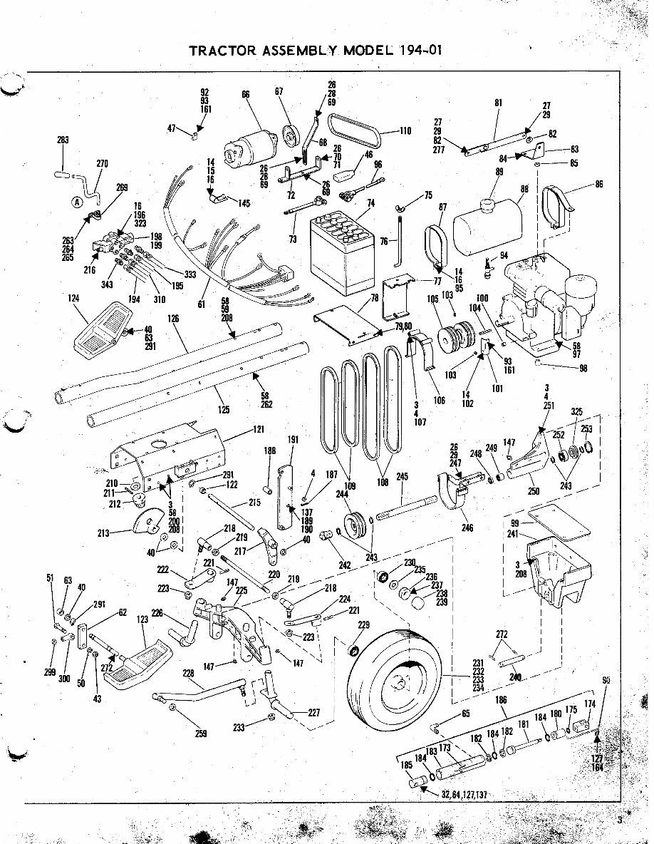 Bolens Hydrostatic drive Tractors master parts manuals preview img 3