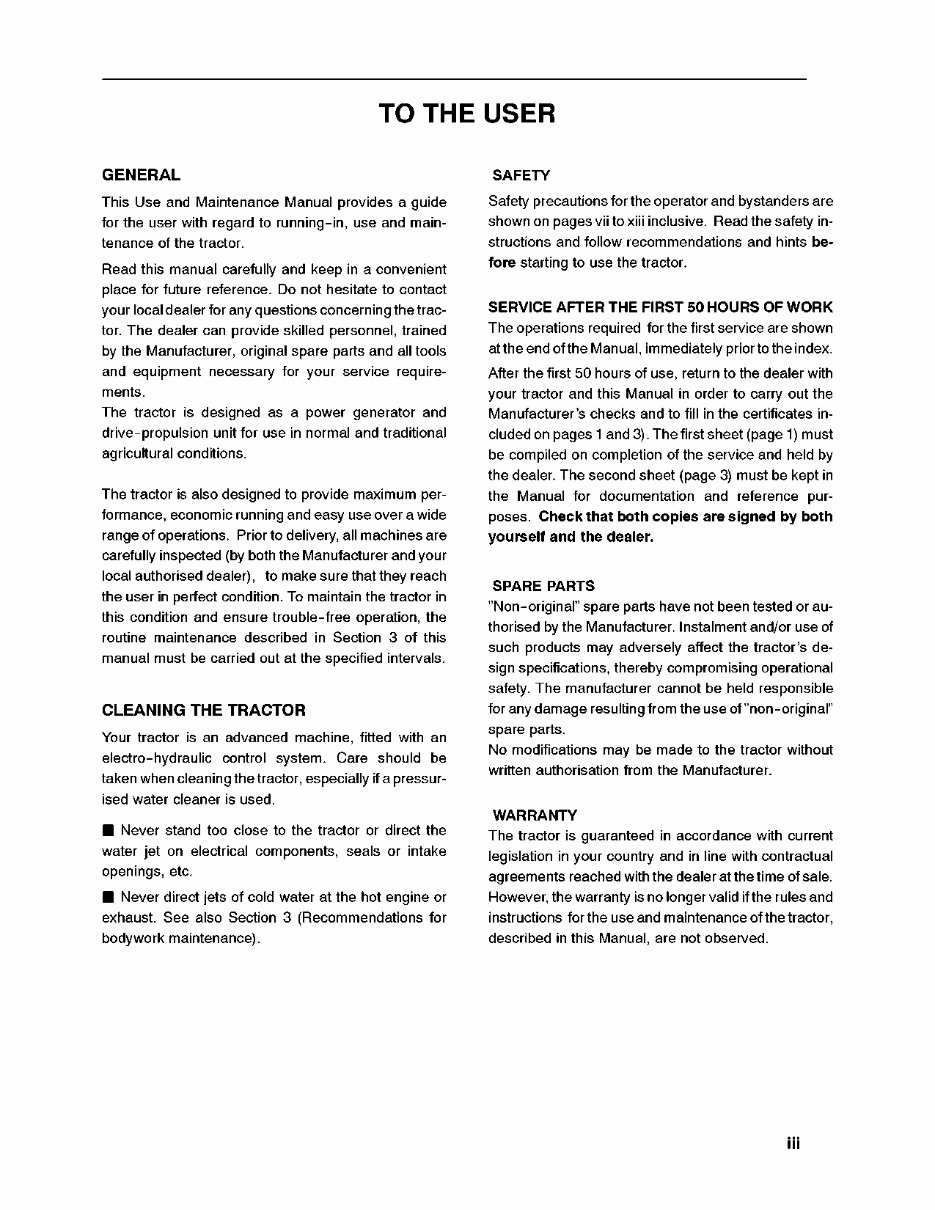 New Holland TN55 / TN65 / TN70 / TN75 Tractor Operators Manual preview img 6