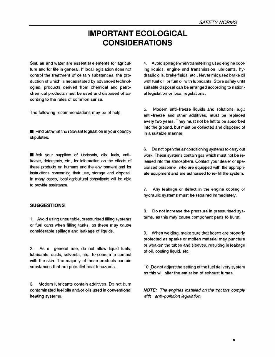 New Holland TN55 / TN65 / TN70 / TN75 Tractor Operators Manual preview img 8