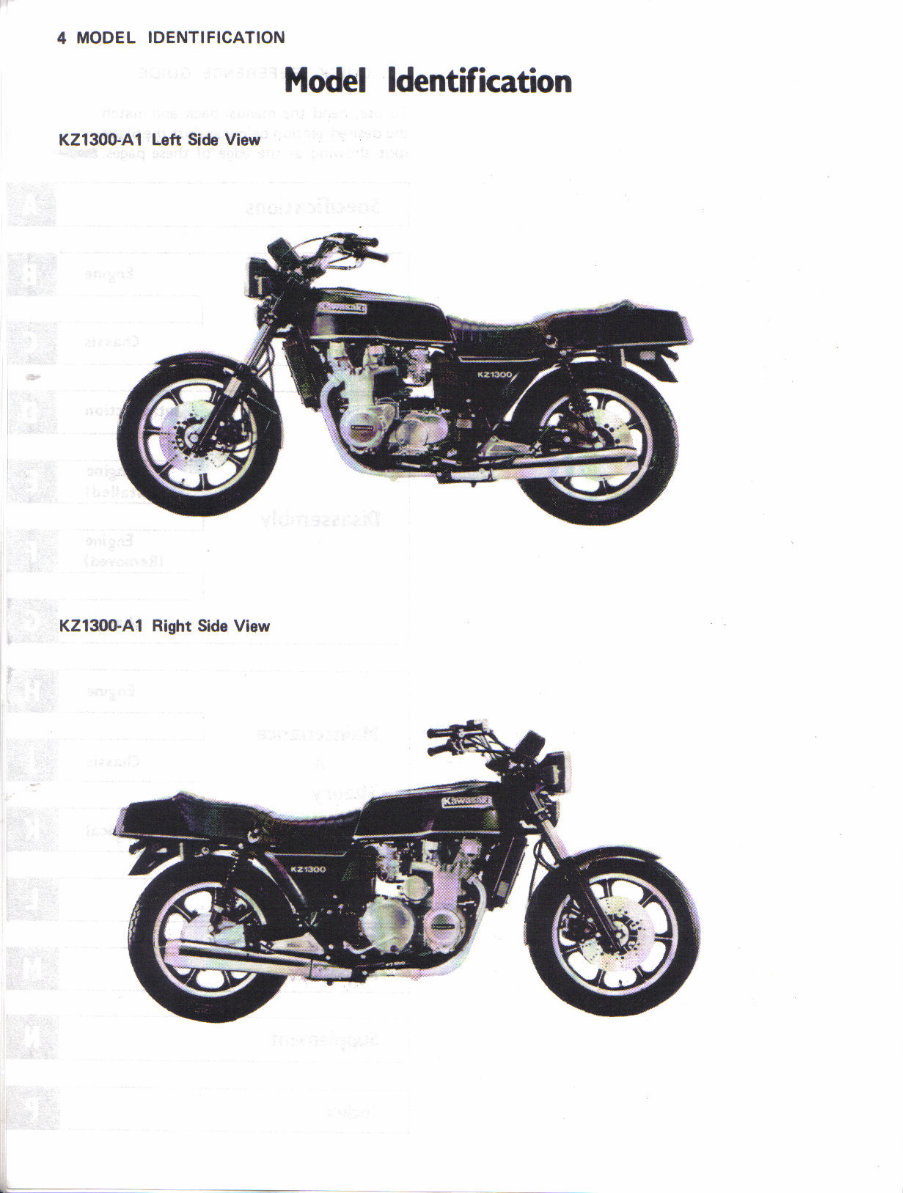 Kawasaki Motorcycle KZ1300 Service Repair manual preview img 10