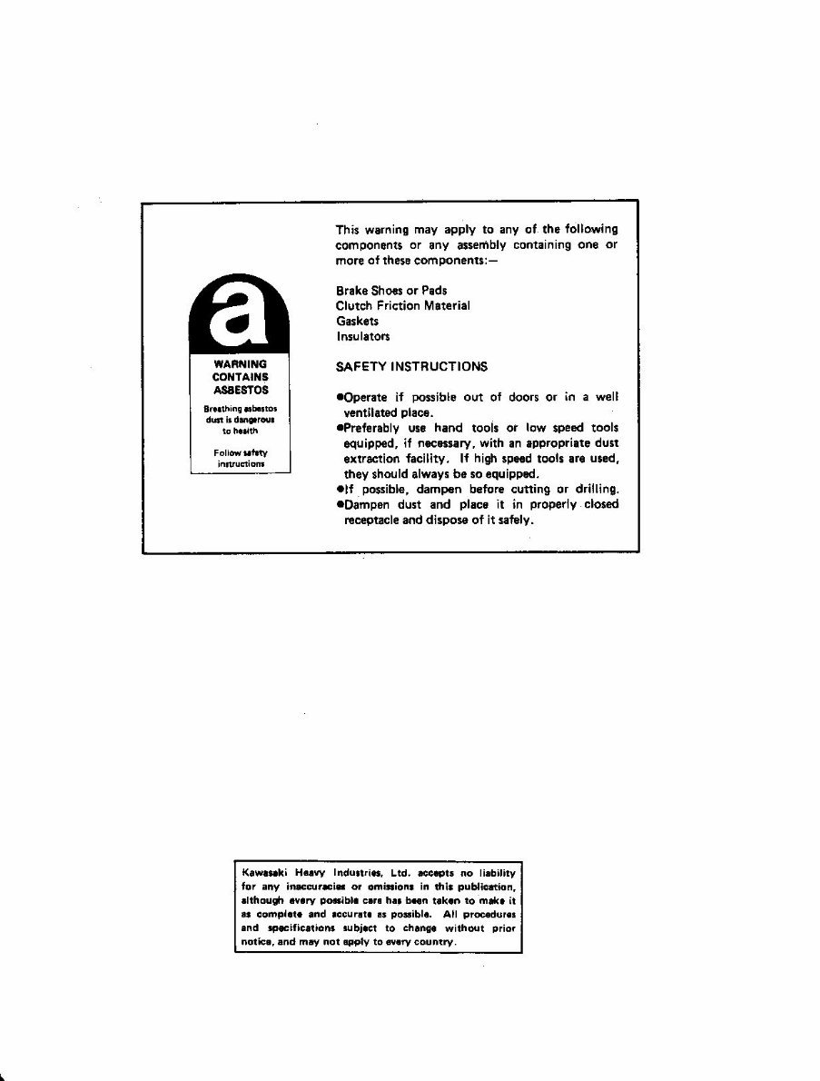 Kawasaki Motorcycle KZ1300 Service Repair manual preview img 5