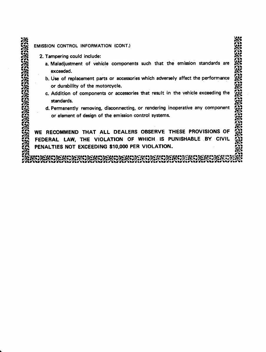 Kawasaki Motorcycle KZ1300 Service Repair manual preview img 7