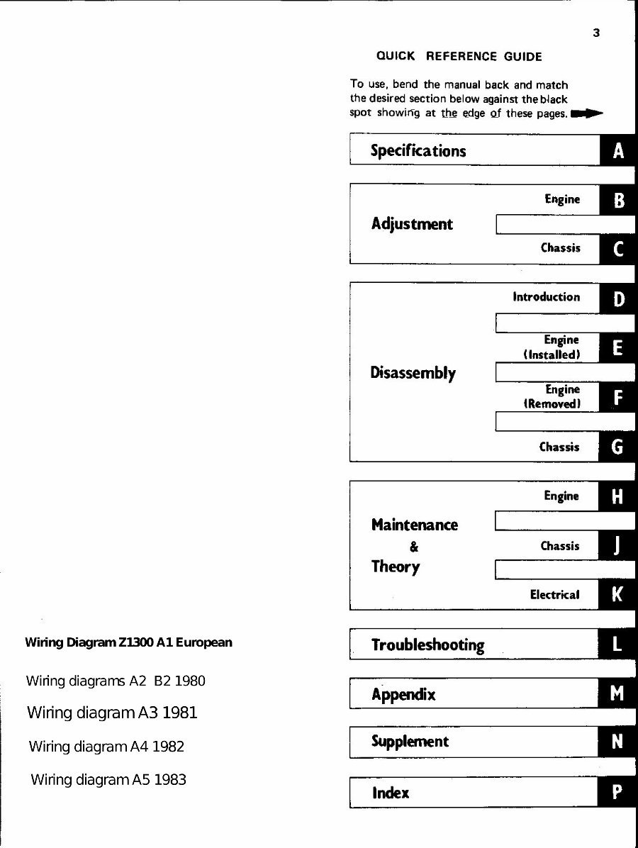 Kawasaki Motorcycle KZ1300 Service Repair manual preview img 9