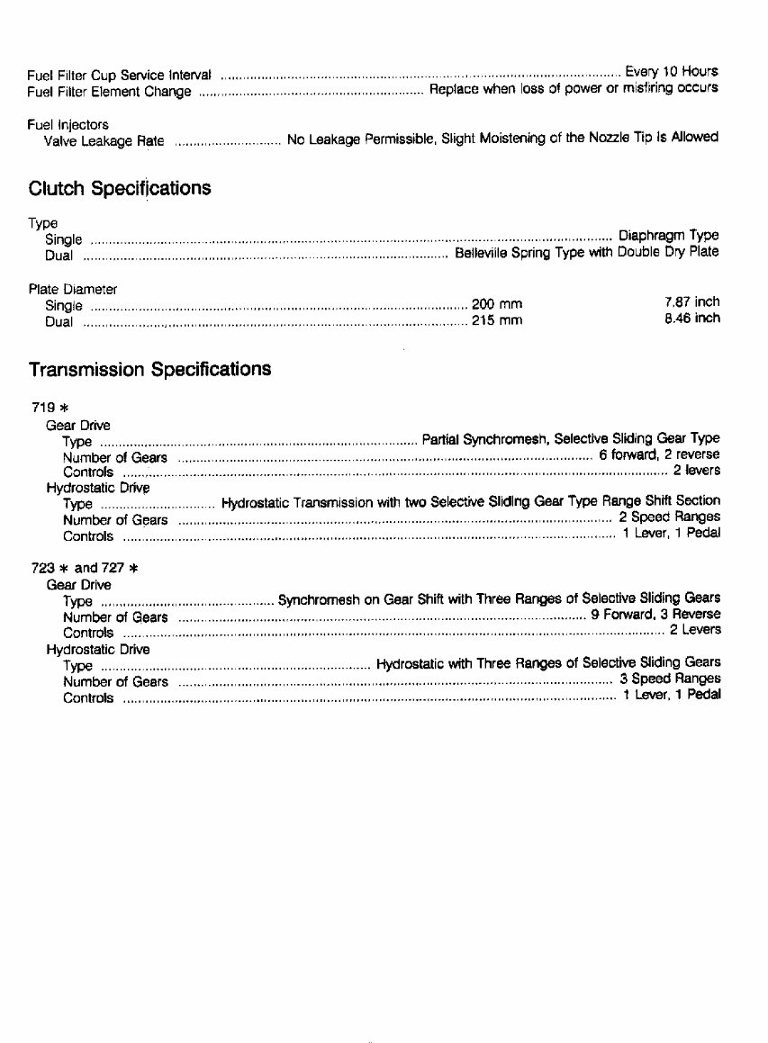 Cub Cadet 7235 Compact Tractor Workshop Service Manual preview img 8