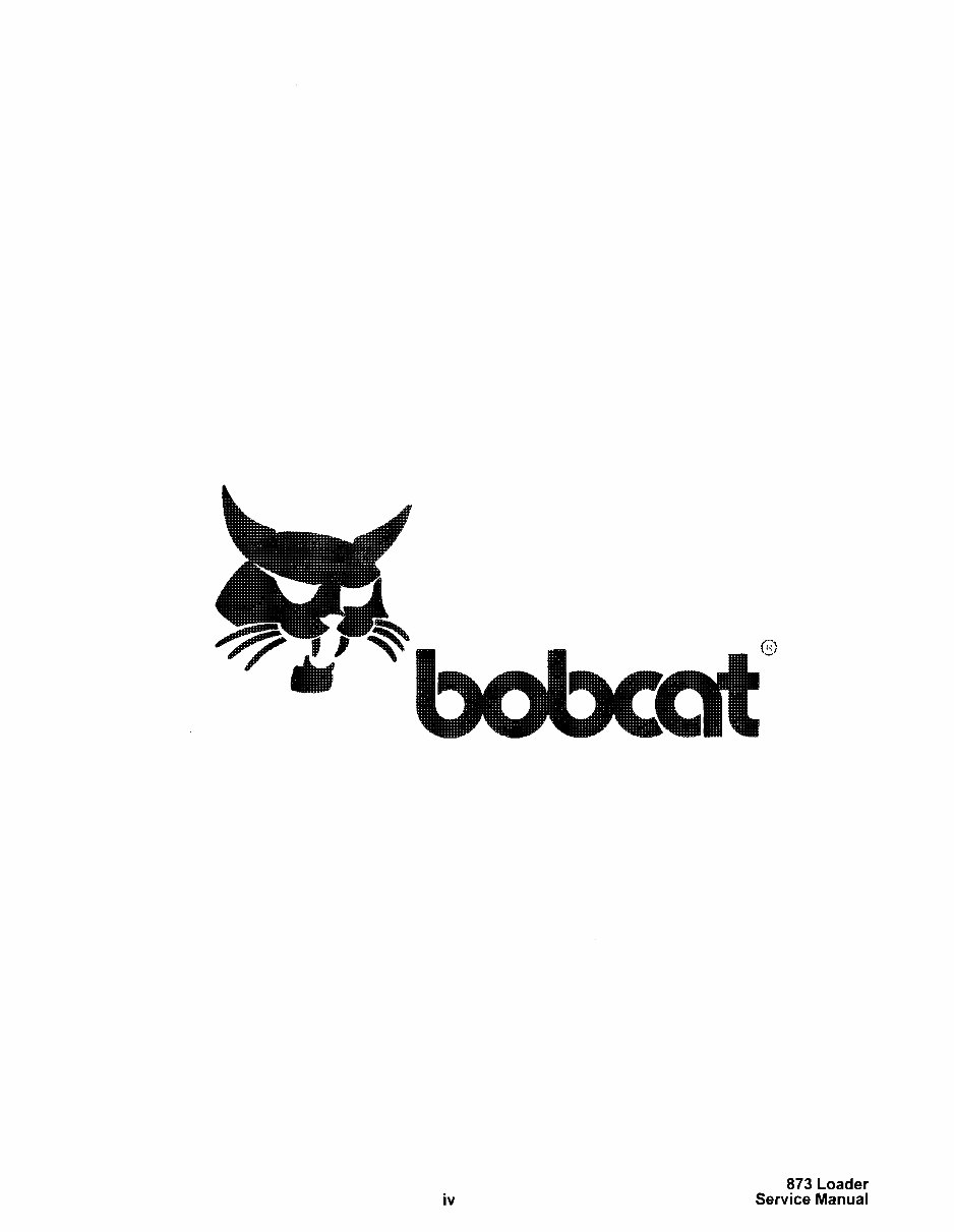 Bobcat 873 Skid Steer Loader Service & Repair Manual preview img 7