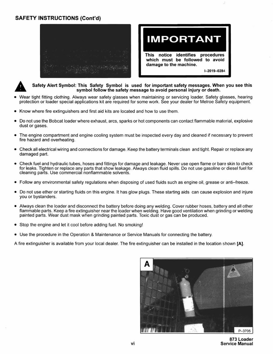Bobcat 873 Skid Steer Loader Service & Repair Manual preview img 9