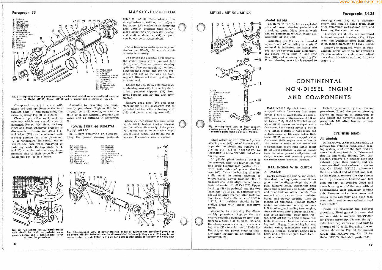 Massey Ferguson MF135 MF 135 Tractor Service Repair Manual preview img 10