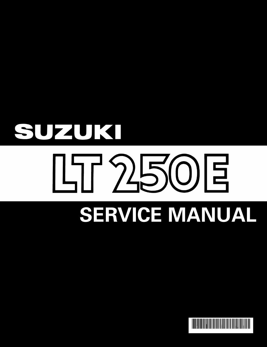 Suzuki Quadrunner 250 LT250E LT 250E ATV Service Repair Shop Manual 1985-1986 preview img 1