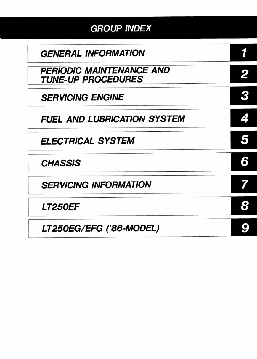 Suzuki Quadrunner 250 LT250E LT 250E ATV Service Repair Shop Manual 1985-1986 preview img 4