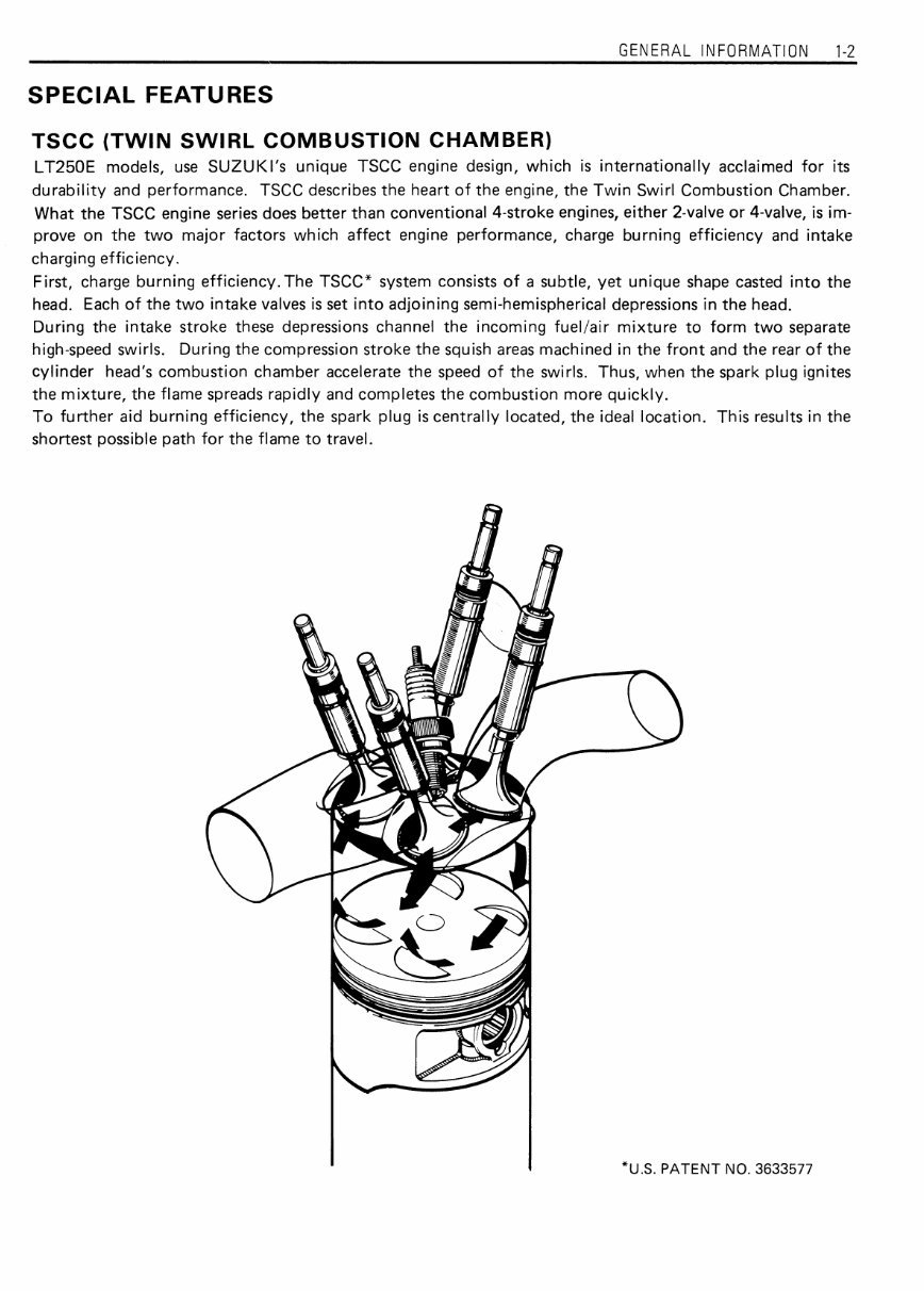 Suzuki Quadrunner 250 LT250E LT 250E ATV Service Repair Shop Manual 1985-1986 preview img 7