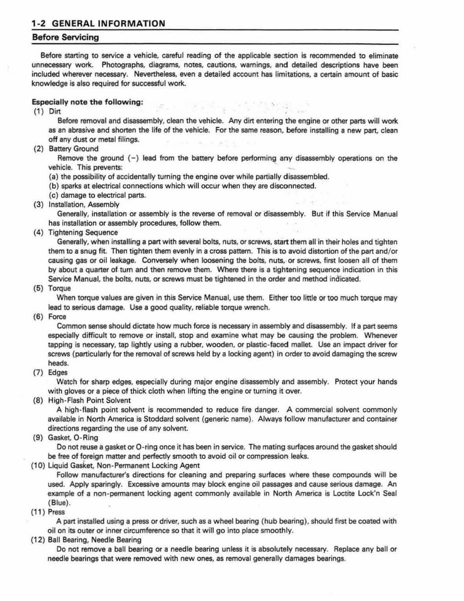 1996 Kawasaki Bayou 400 (KLF400) 4x4 ATV OEM Service & Repair Manual preview img 8