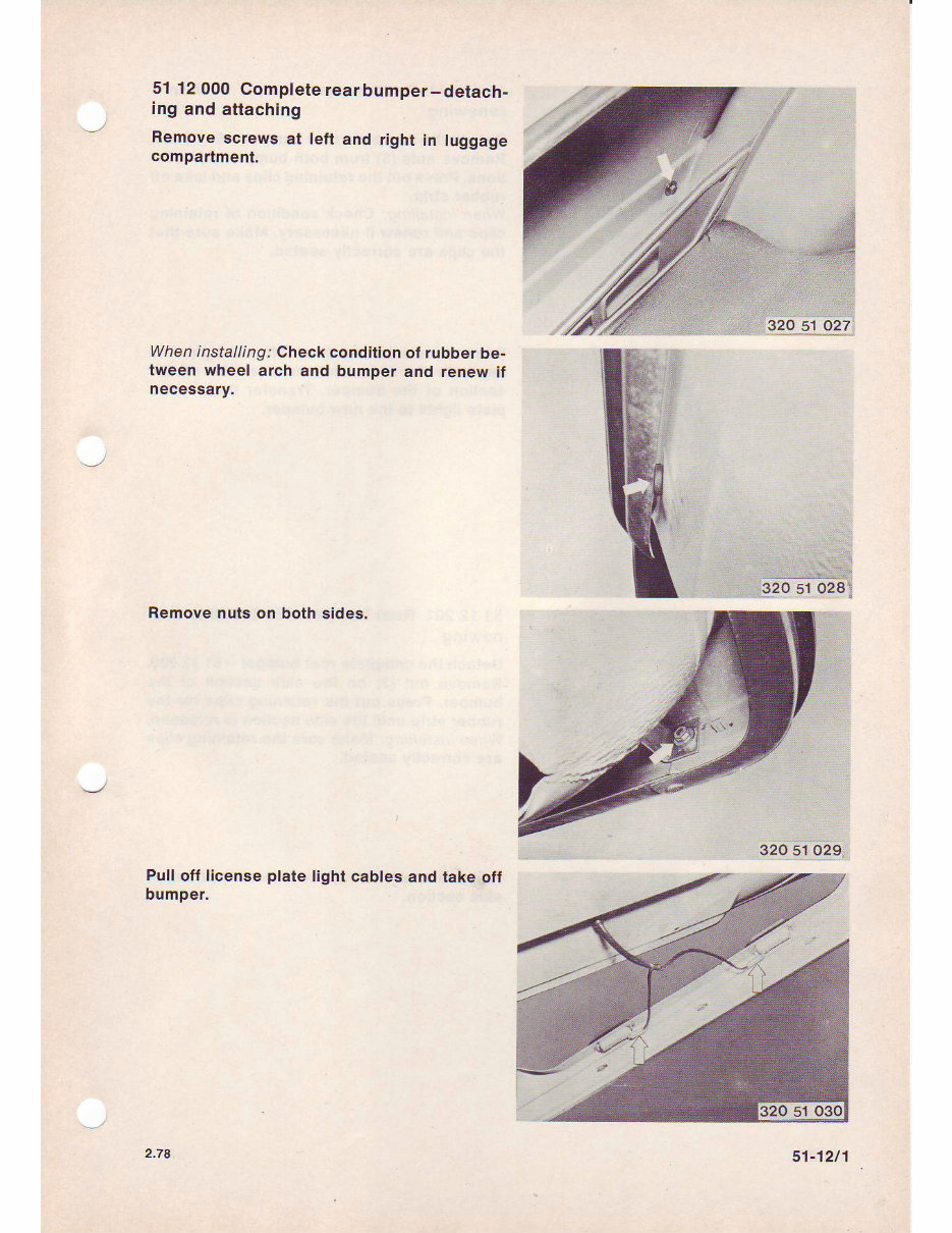 BMW 315 - 323i (E21) CAR Service & Repair Manual - ! preview img 7