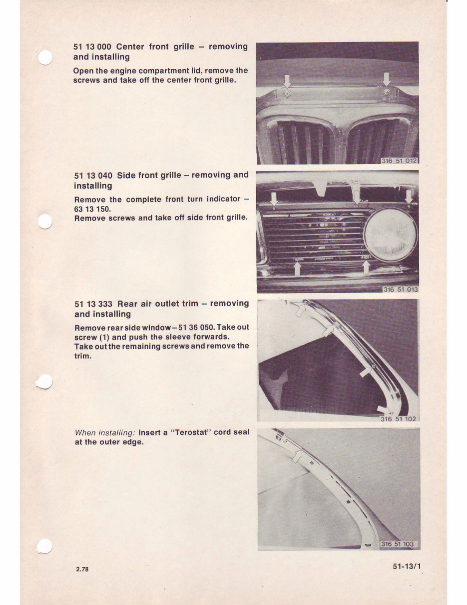 BMW 315 - 323i (E21) CAR Service & Repair Manual - ! preview img 9