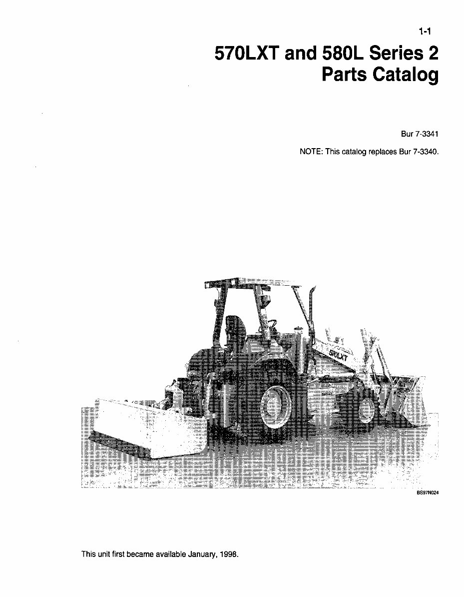 Case 570LXT & 580L Series 2 Loader Backhoe Tractor Parts Manual preview img 1