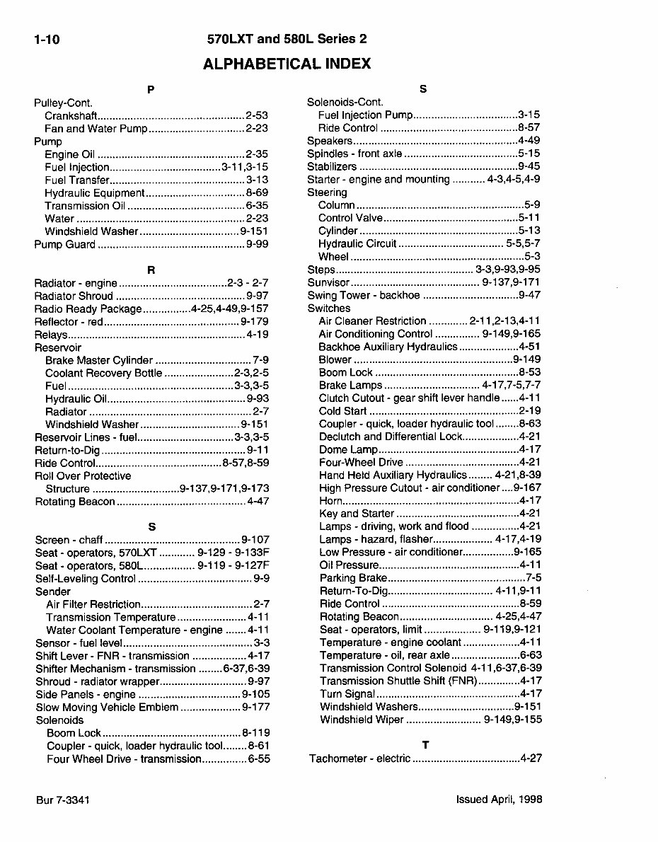 Case 570LXT & 580L Series 2 Loader Backhoe Tractor Parts Manual preview img 10