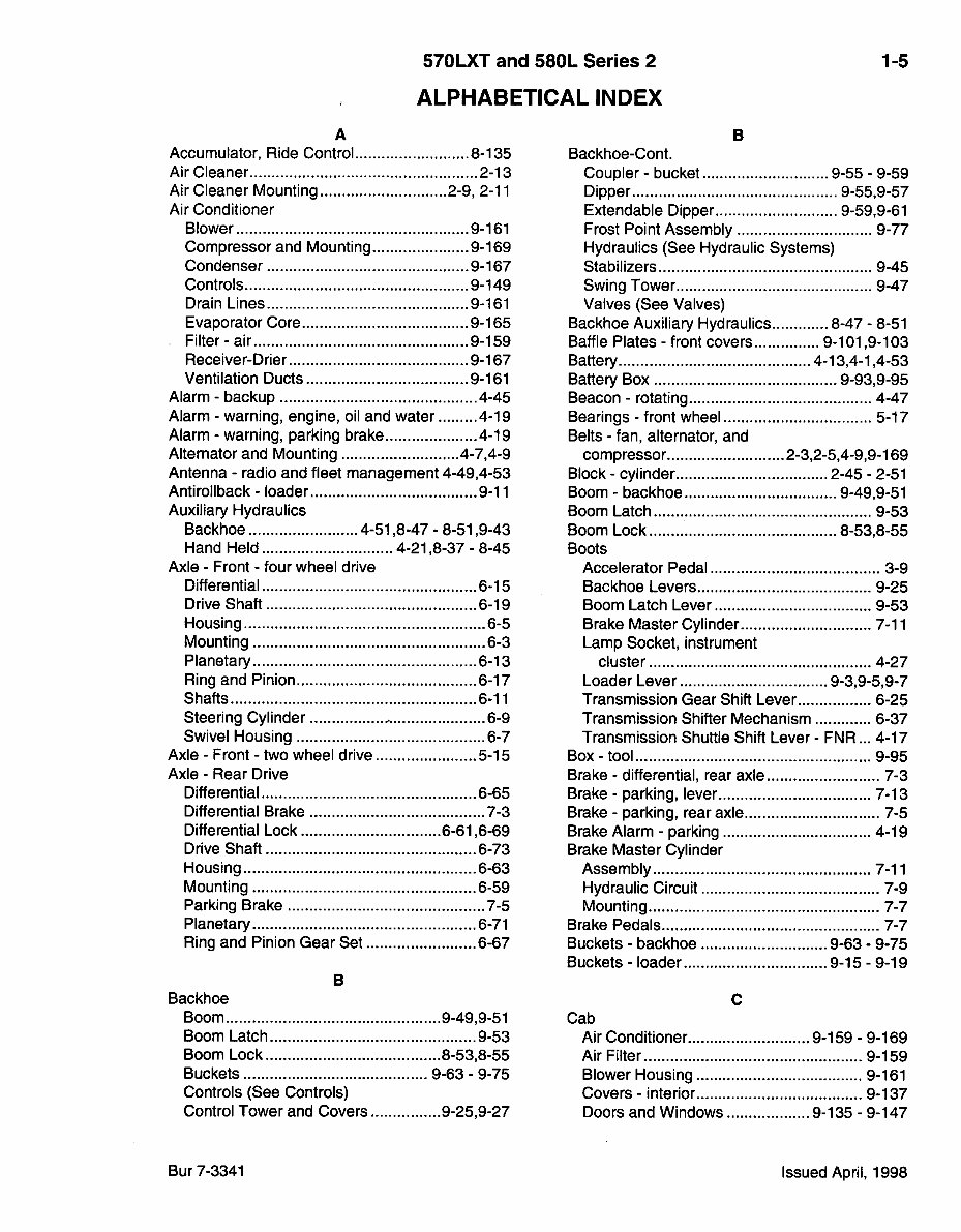 Case 570LXT & 580L Series 2 Loader Backhoe Tractor Parts Manual preview img 5