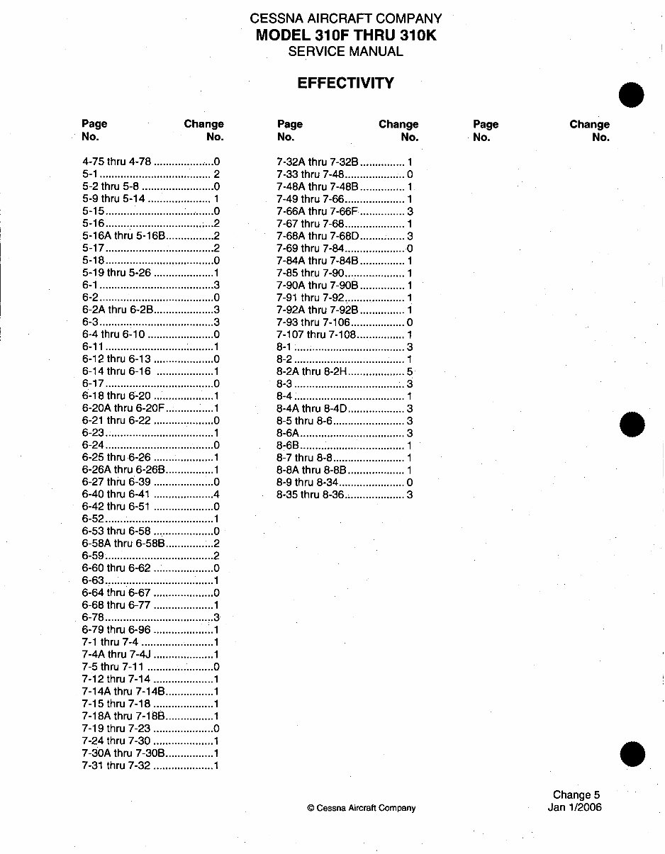 Cessna 310F 310G 310H 310I 310J 310K Service Repair Manual - IMPROVED - preview img 3