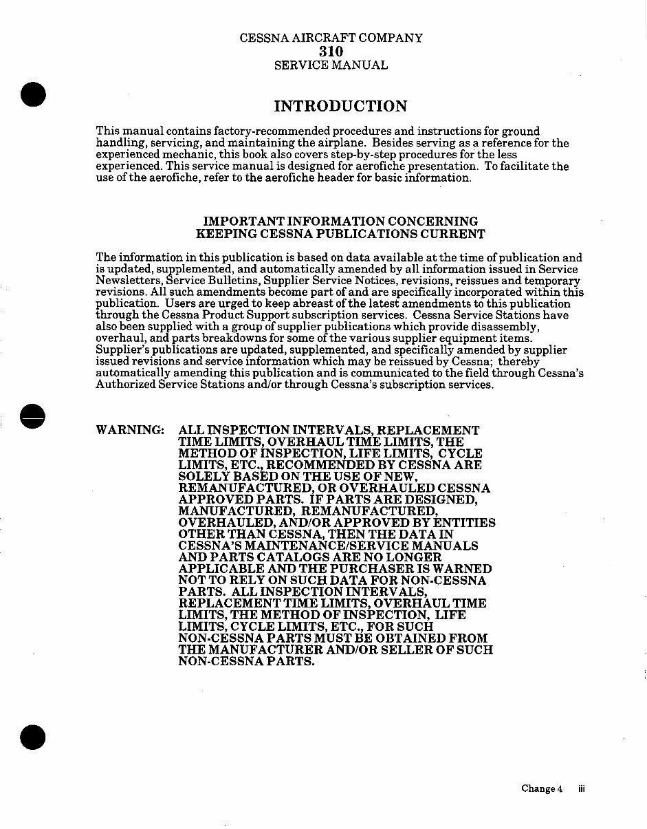 Cessna 310F 310G 310H 310I 310J 310K Service Repair Manual - IMPROVED - preview img 6
