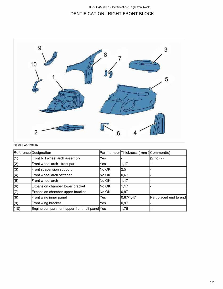 2006 PEUGEOT 307CC Service and Repair Manual preview img 2