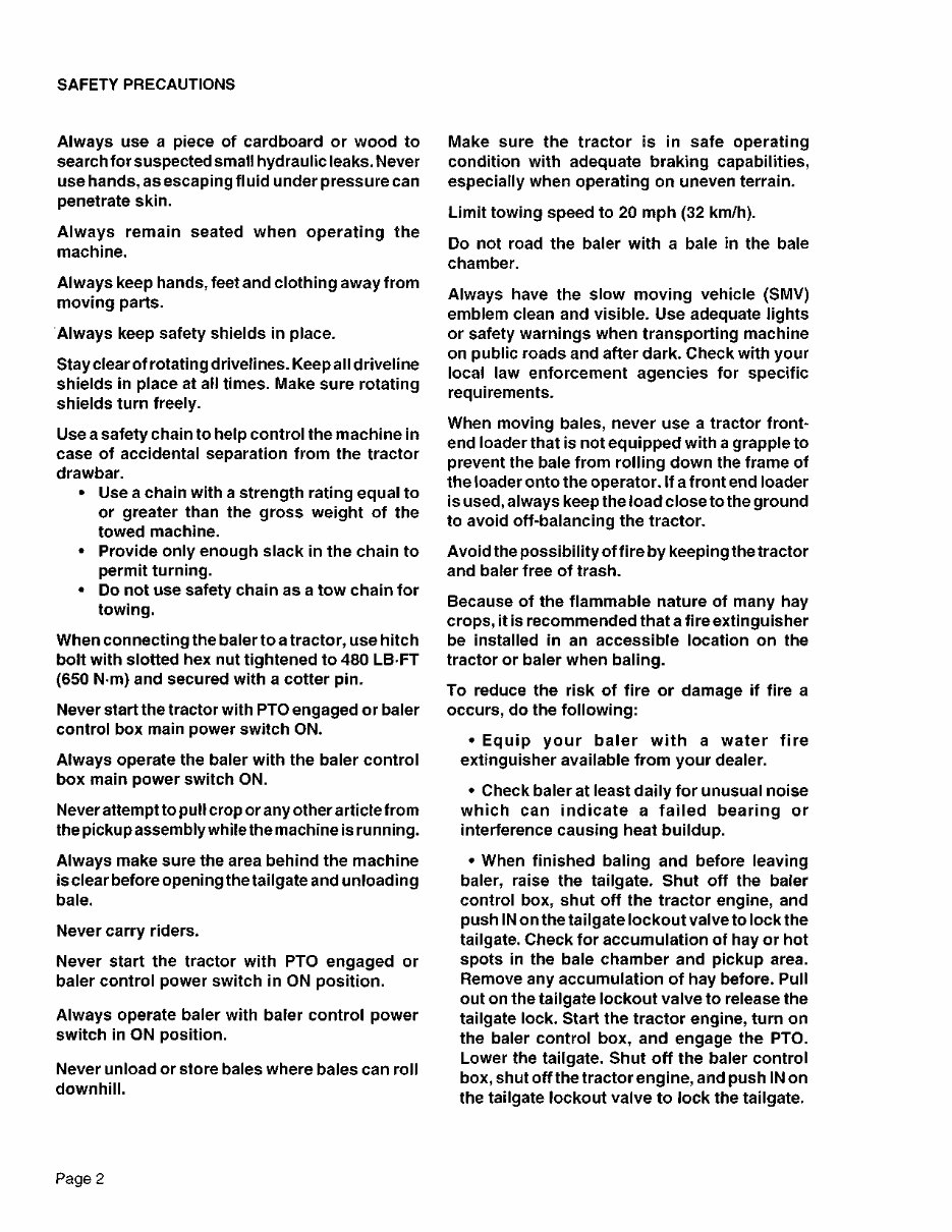 CASE IH 8455 ROUND BALER Operators Manual preview img 10