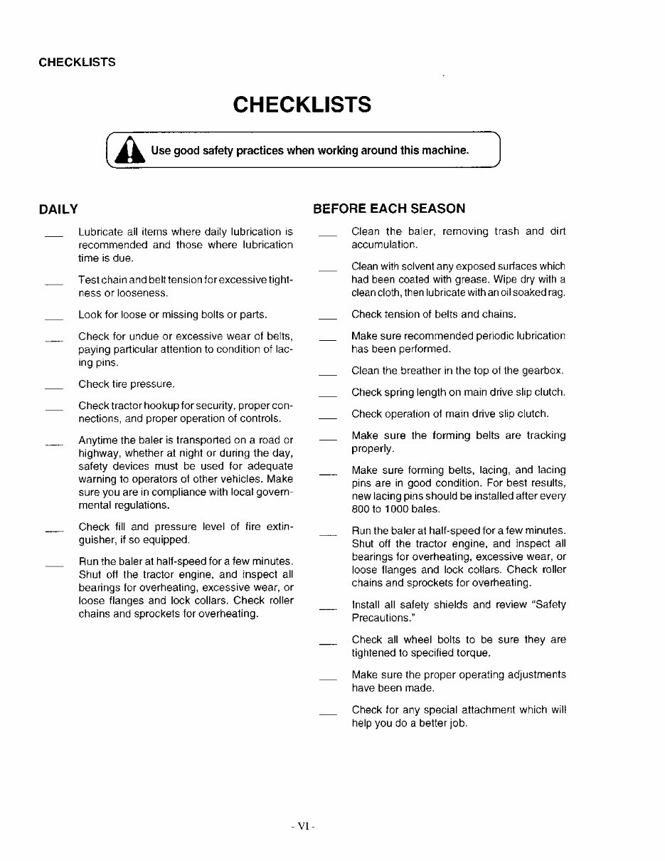 CASE IH 8455 ROUND BALER Operators Manual preview img 8