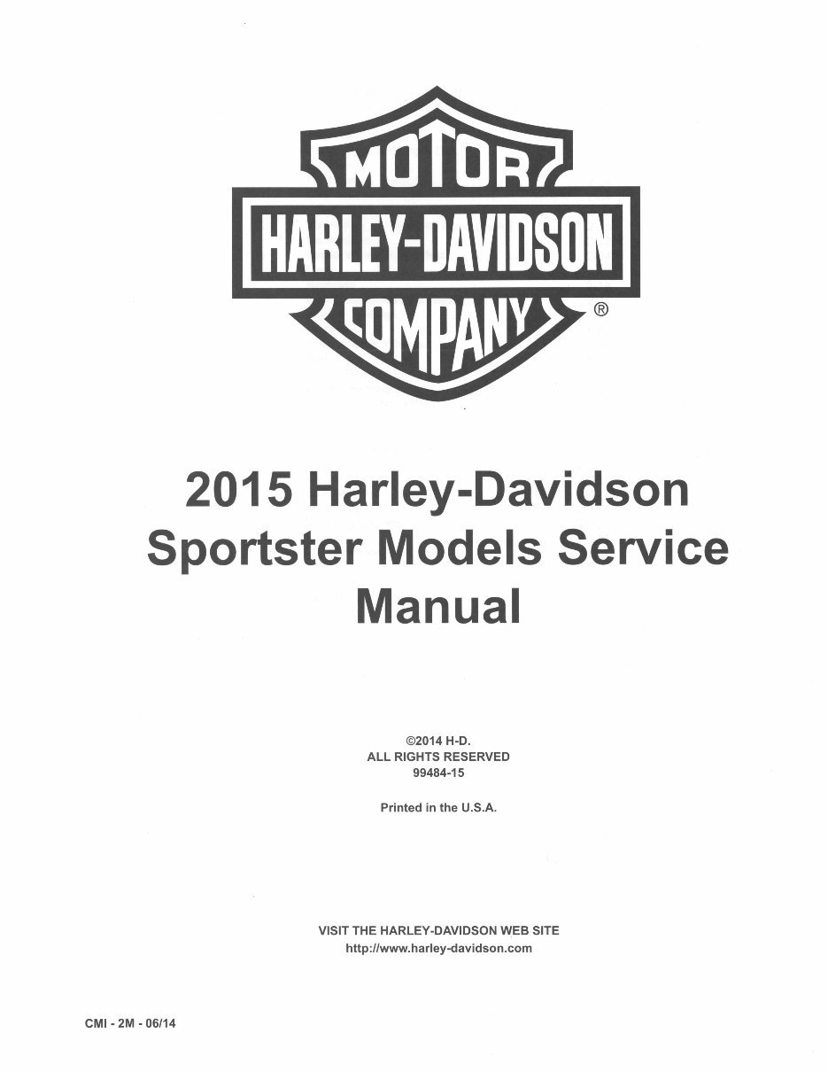 2015 Harley Davidson XL1200X Forty-Eight Service & Repair Manual preview img 1