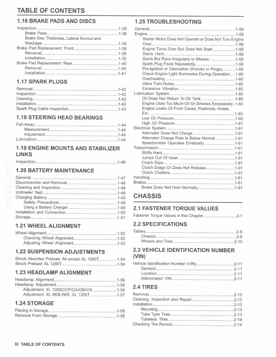 2015 Harley Davidson XL1200X Forty-Eight Service & Repair Manual preview img 8