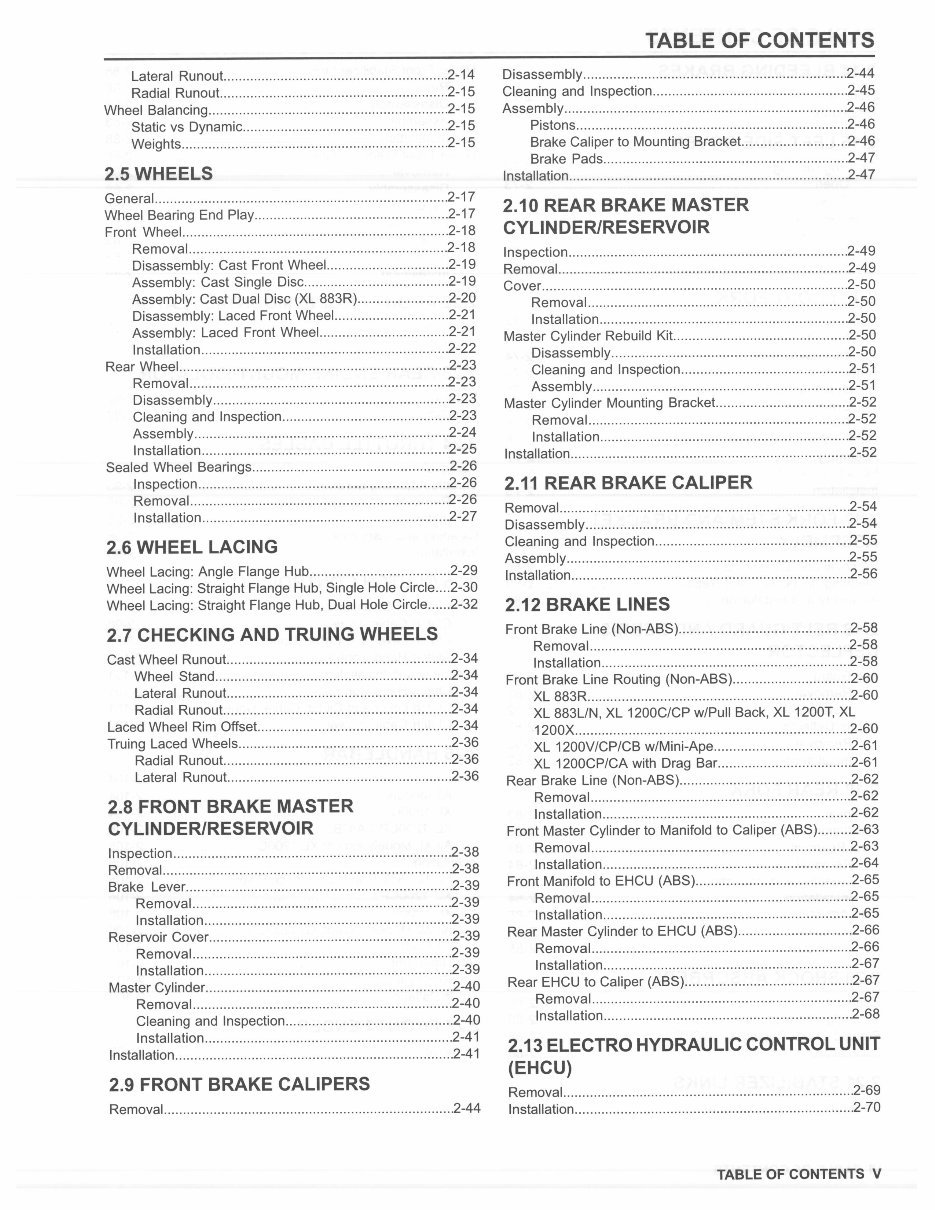 2015 Harley Davidson XL1200X Forty-Eight Service & Repair Manual preview img 9