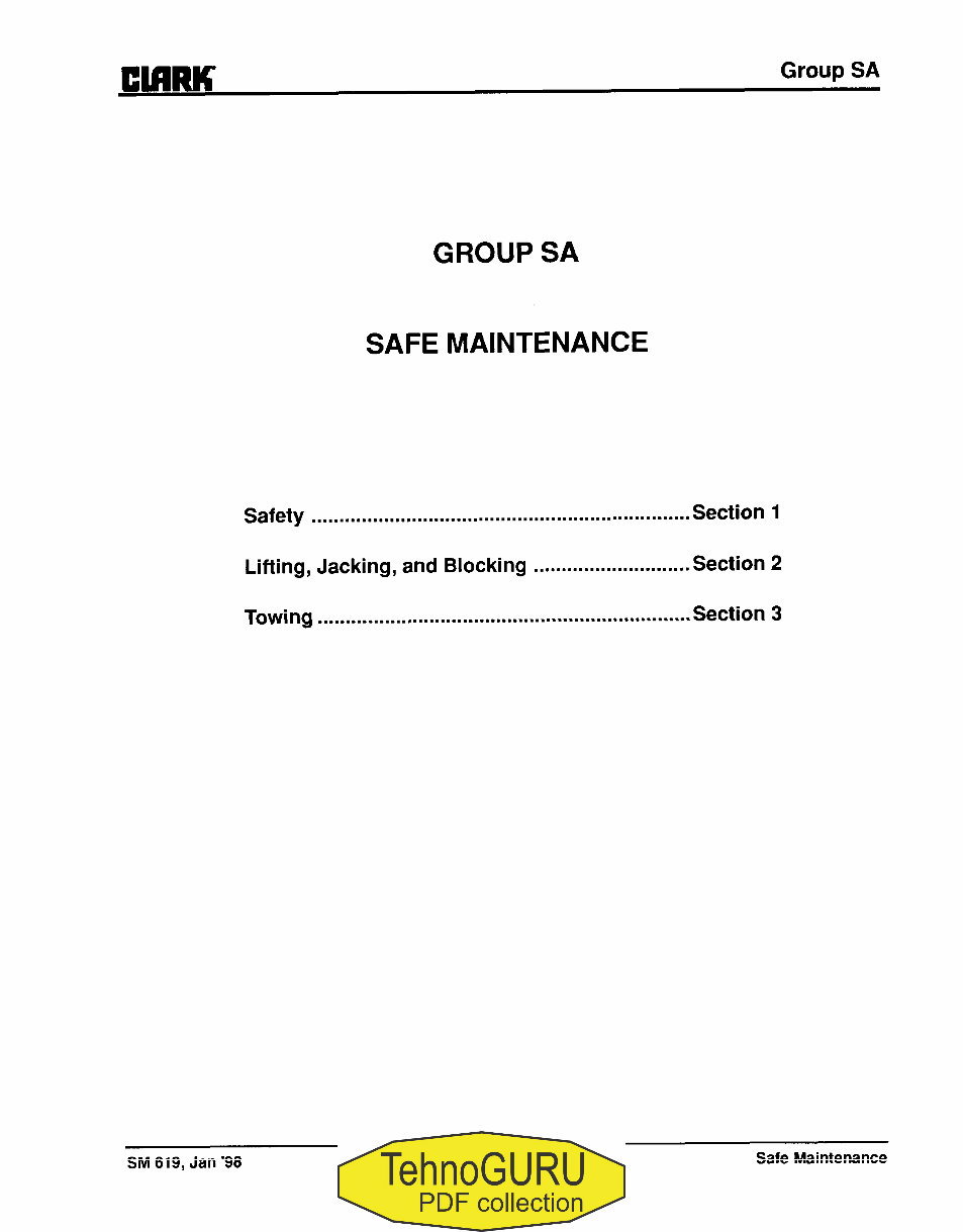 Clark G127, GP127, G127E, GP127E Forklift Service Repair Workshop Manual preview img 6