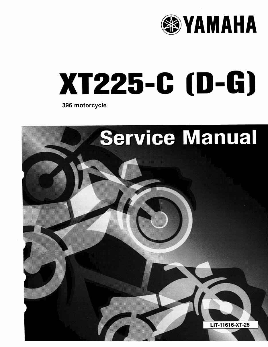 1992-2000 Yamaha XT225 SEROW Service Manual Repair Manuals -and- Owner's Manual, Ultimate Set preview img 1